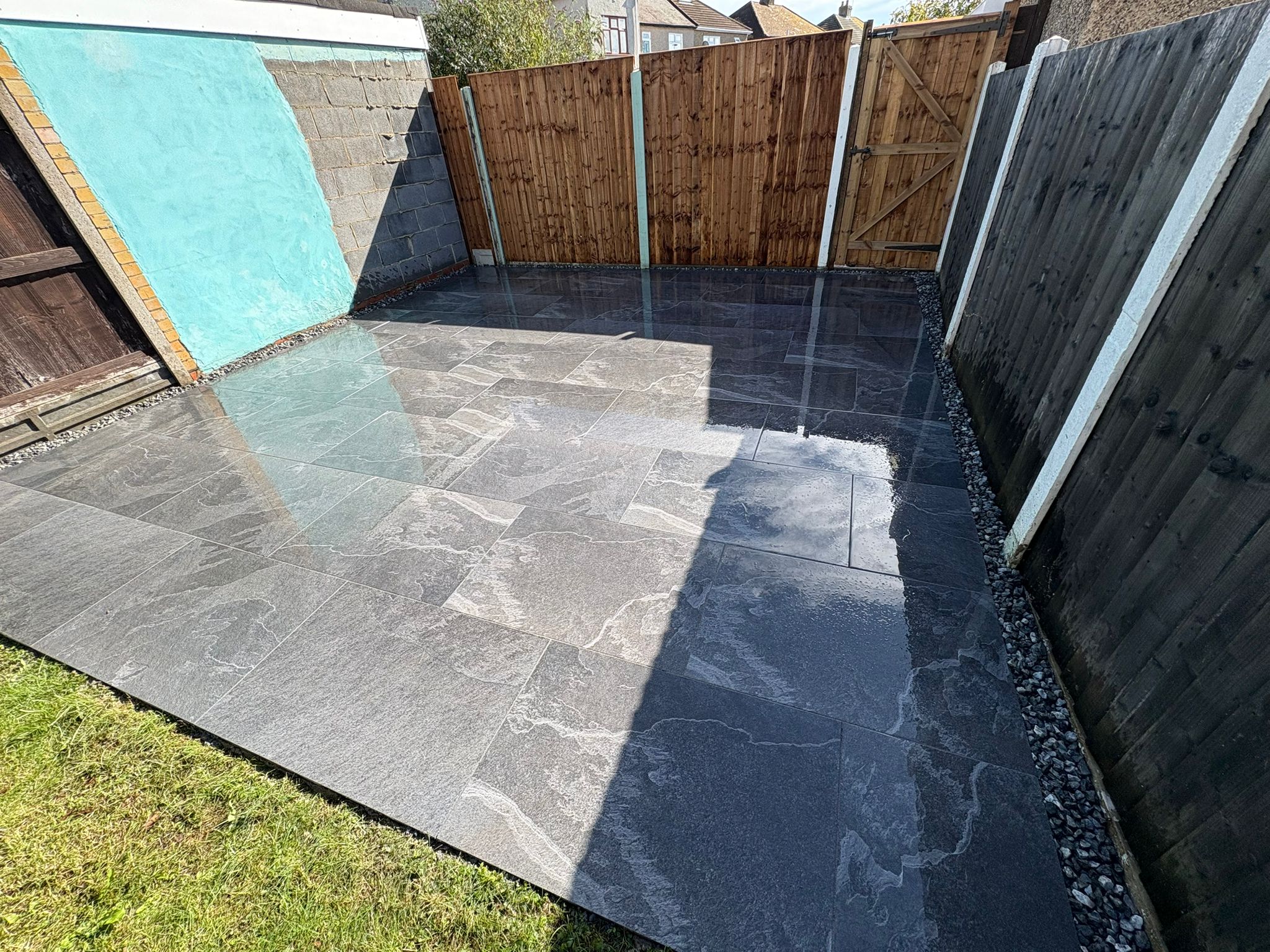 Italian porphyry driveway